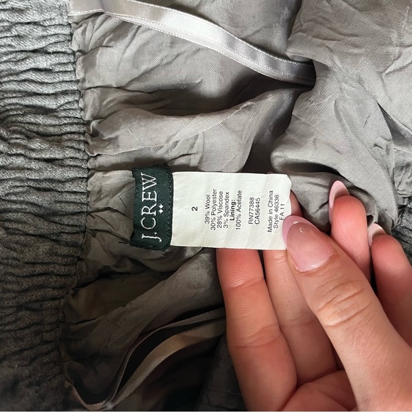 J. Crew Gray wool blend skirt with pockets - Picture 2 of 5